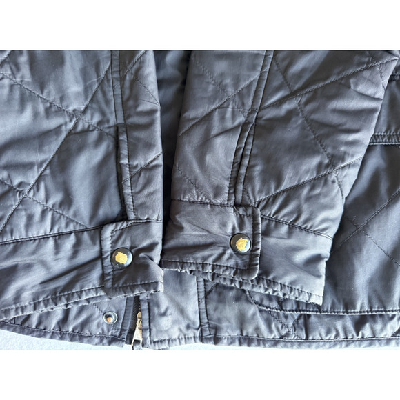 J. Crew Mercantile Black Quilted packable Jacket Barn Chore mock Men's Size M - Picture 7 of 10